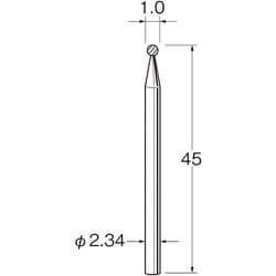 K1010 [リューター 精密加工用超硬カッター]