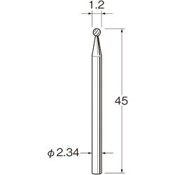 K1012 [リューター 精密加工用超硬カッター]