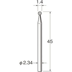 K1014 [リューター 精密加工用超硬カッター]