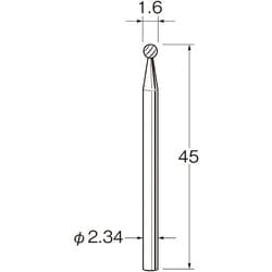 K1016 [リューター 精密加工用超硬カッター]