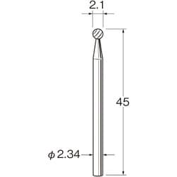 K1021 [リューター 精密加工用超硬カッター]