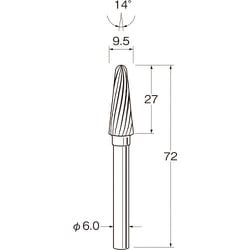 K6614 [リューター 超硬カッター]