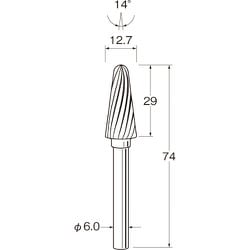 K6615 [リューター 超硬カッター]