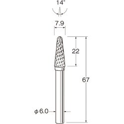 K6623 [リューター 超硬カッター]