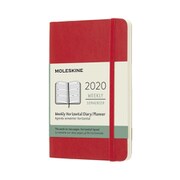 ウィークリーダイアリー ホリゾンタル ソフトカバー スカーレッドレッド Pocket DSF212WH2Y20