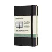 ウィークリーダイアリー バーチカル ハードカバー ブラック Pocket DHB12WV2Y20