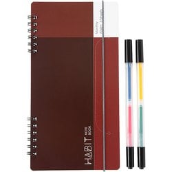 ハビット マーカー＆ノート A5スリムサイズ レッド NW-SA504-2