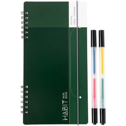 ハビット マーカー＆ノート A5スリムサイズ グリーン NW-SA504-3