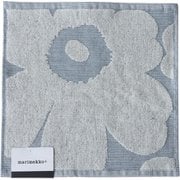 ウニッコ ミニタオル ジャカード 30×30cm ブルー/オフホワイト 69109-150