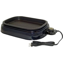ホットプレート パワフルロースター 角型 ヒーター一体式 波型プレート 温度調節機能付 KS-2848