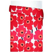 ベッドカバー ウニッコ 150×210cm レッド 69080-001