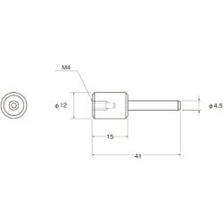 P7002 [リューター レシプロ用スティックホルダーM4]