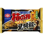 亀田の柿の種ごま油香る黒胡椒味6袋詰 182g