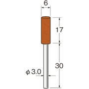 R2126 [リューター 軸付セラミックゴム砥石(金属研磨用)]