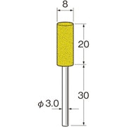 R2133 [リューター 軸付セラミックゴム砥石(金属研磨用)]
