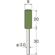 R2134 [リューター 軸付セラミックゴム砥石(金属研磨用)]