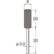 R2137 [リューター 軸付セラミックゴム砥石(金属研磨用)]