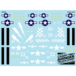 A-521 アメリカ海軍 TBM-3 アベンジャー シーブルー [1/144スケール デカール]