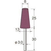 R3331 [リューター 軸付グリーンカーボランダムゴム砥石]