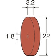 R5122 [リューター ホイール型シリコンゴム砥石]
