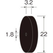 R5221 [リューター ホイール型シリコンゴム砥石]