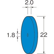 R5312 [リューター ホイール型セラミックゴム砥石]