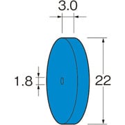R5322 [リューター ホイール型セラミックゴム砥石]
