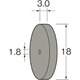 R5421 [リューター ホイール型カーボランダムゴム砥石]