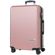 スーツケース 拡張タイプ 旅行日数目安:4~7泊 66L/拡張時74L TSAロック搭載 ピンク OD-0808-60