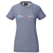 Ws Double Face Tee-OLD LOGO 422792 I00 インディゴ Sサイズ [アウトドア カットソー レディース]