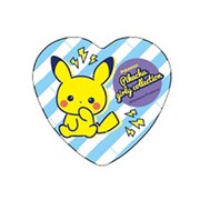 PMTB1343 ハート缶バッジ ポケットモンスター ストライプ [キャラクターグッズ]