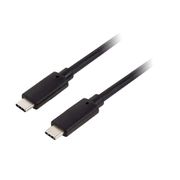 USB3.1 G2ケーブル TypeC-C PD対応 1m ブラック GH-UCSCCPA1-BK