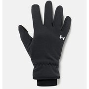 UA Storm Fleece Glove 1318469 BLK/BLK/WHT MDサイズ [ランニング グローブ]