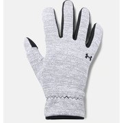 UA Storm Fleece Glove 1318469 BLK/WHT/BLK SMサイズ [ランニング グローブ]