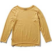 ネイチャーダイド ロングスリーブ クルー W NATURE DYED LS CREWE ITW61972 （IC）イチョウ Mサイズ [アウトドア カットソー レディース]