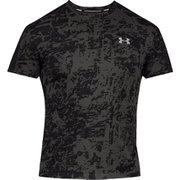 UA SPEED STRIDE PRINTED SS 1326778 BLK/BLK/RLT MDサイズ [ランニングシャツ メンズ]