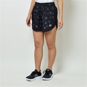 STARプリント5インチショーツ(インナーナシ) AWS9304Y BK Lサイズ [ランニングパンツ レディース]