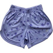 STARプリント5インチショーツ(インナーナシ) AWS9304Y CAY Sサイズ [ランニングウェア ショートパンツ レディース]