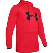 UA AF PO Hoodie Big Logo Graphic 1345321 RED/BLK SMサイズ [トレーニング パーカ メンズ]