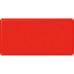 058183 [緑十字 スチール無地板 赤 300×600×0.4mm 明治山型]