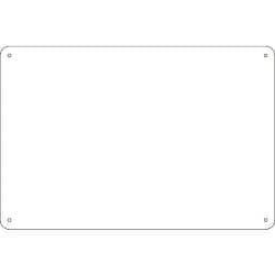 058251 [緑十字 スチール無地板 白 300×200×0.8mm 平板]