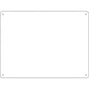 058351 [緑十字 スチール無地板 白 300×225×0.5mm 普通山型]