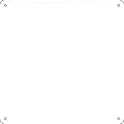 058361 [緑十字 スチール無地板 白 225×225×0.5mm 普通山型]