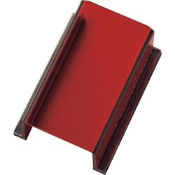 088022 [緑十字 スイッチカバー標識 透明赤無地タイプ 80×40×34mm アクリル製]