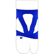 スパイダーアーチミドル2toeスベリドメ 72016 ホワイトXライトブルー L（27-29cm） [ランニング ソックス]