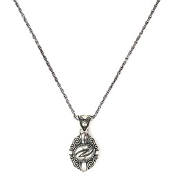 リカバリー シルバーネックレス 磁気アクセサリ ウロボロス N14616