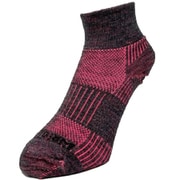 WRIGHTSOCK_MERINO COOLMESH II Quarter W0017GPS Gray/Pink Sサイズ [ランニングソックス]