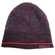 UA MENS REV GRAPHIC BEANIE 1300076-AR 008_SLG/RNR/RED [スポーツアクセサリ 帽子]
