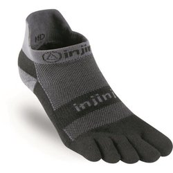 ラン MW ノーショー 203110 ブラック/グレー Mサイズ (25.5-27cm) [ランニング ソックス]