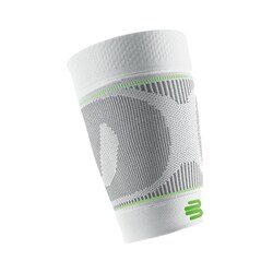 SPORTS COMPRESSION SLEEVES UPPER LEG 62110802 白 ショート(22-25cm) Lサイズ(大腿部上方周径：56-71cm 大腿部下方周径：41-46cm) 両足入り [サポーター 太もも用]